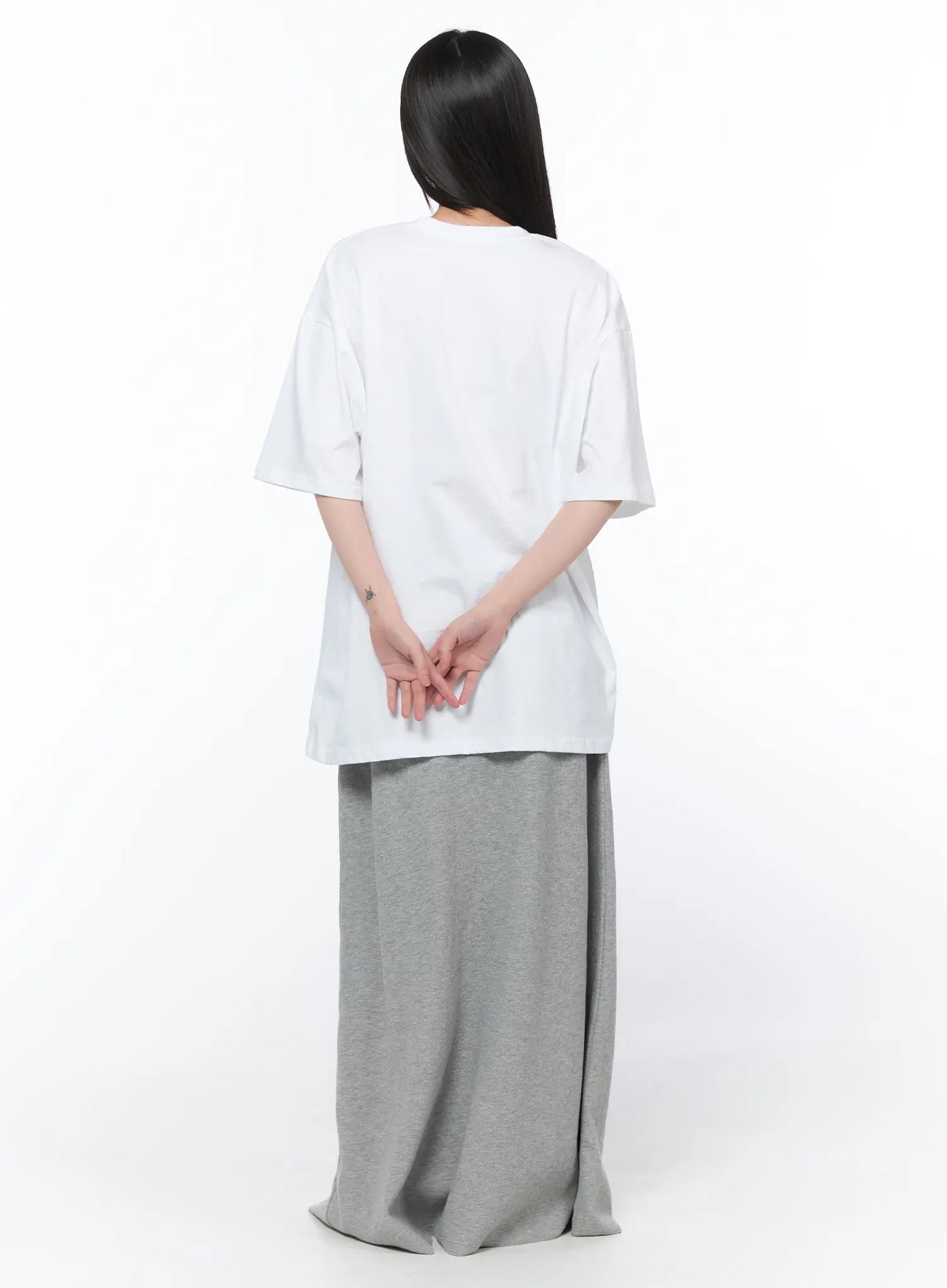 Button Foldover Maxi Skirt CA528