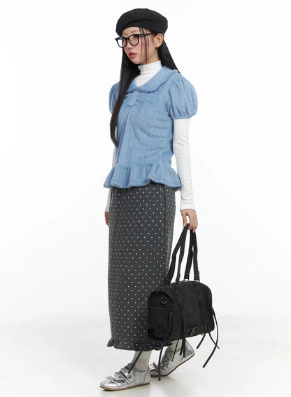Basic Mock Neck Long Sleeve Crop Top CD529