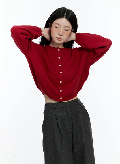 Classic Round Neck Cardigan CN517