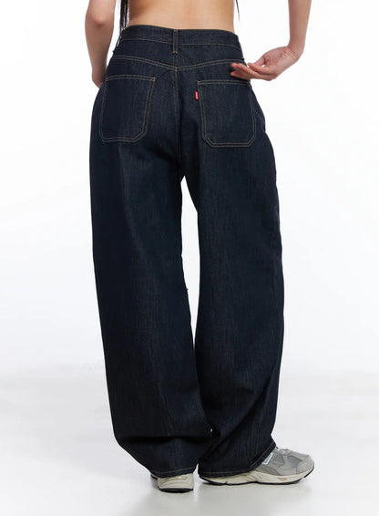 Amayah No-Fade Wide Leg Jeans CF504