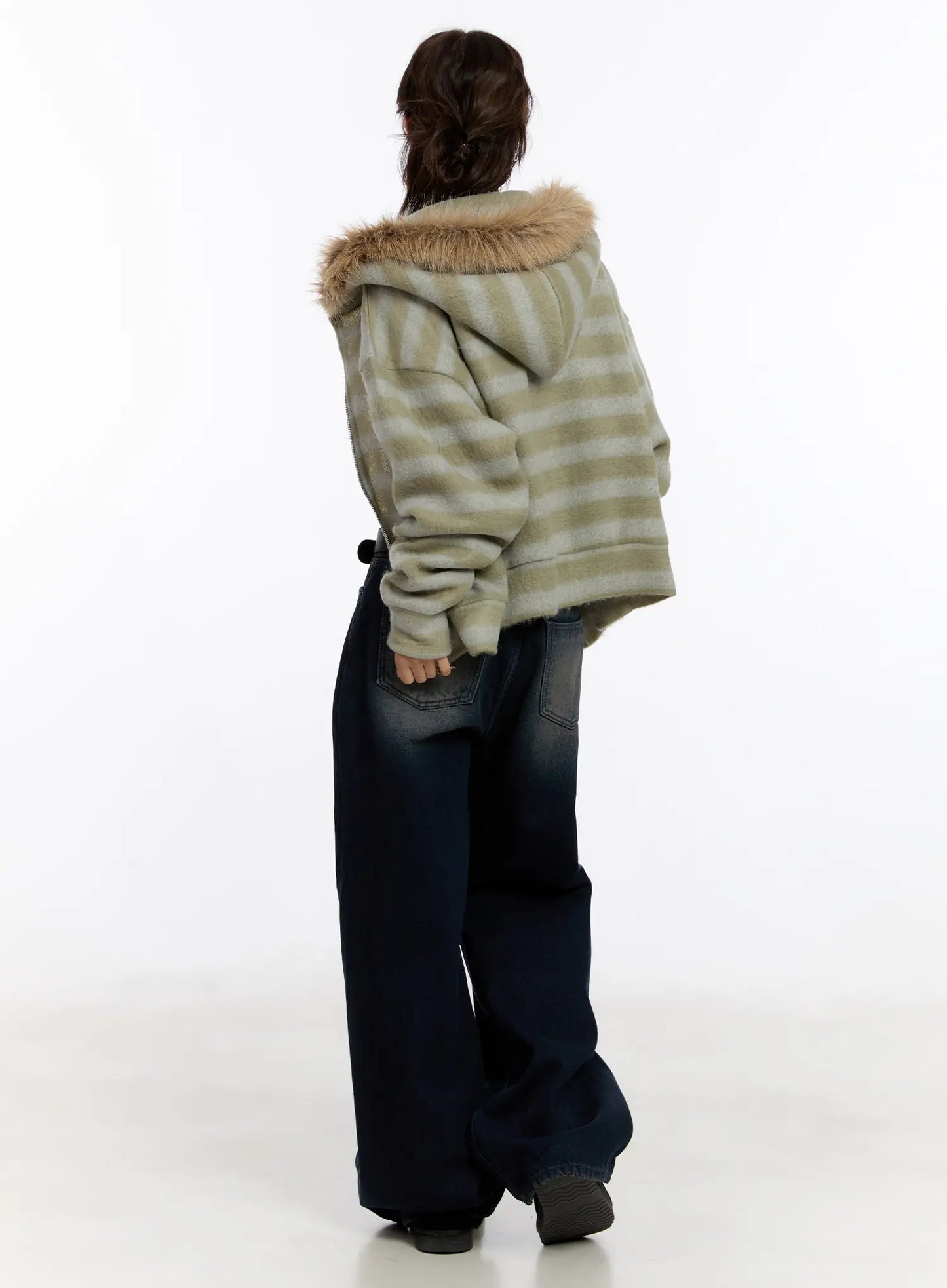 Auro Fleece-lined Wide Leg Jeans CN527