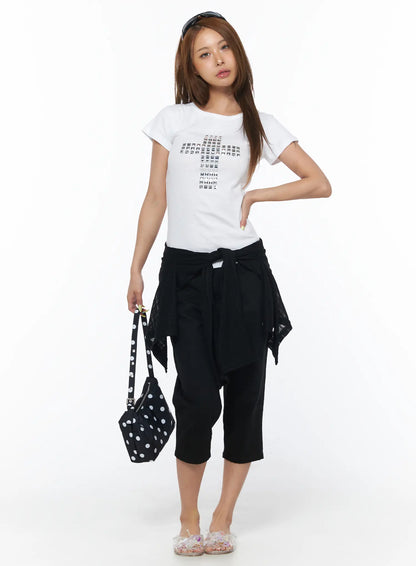 Casual Capri Cotton Pants CU501