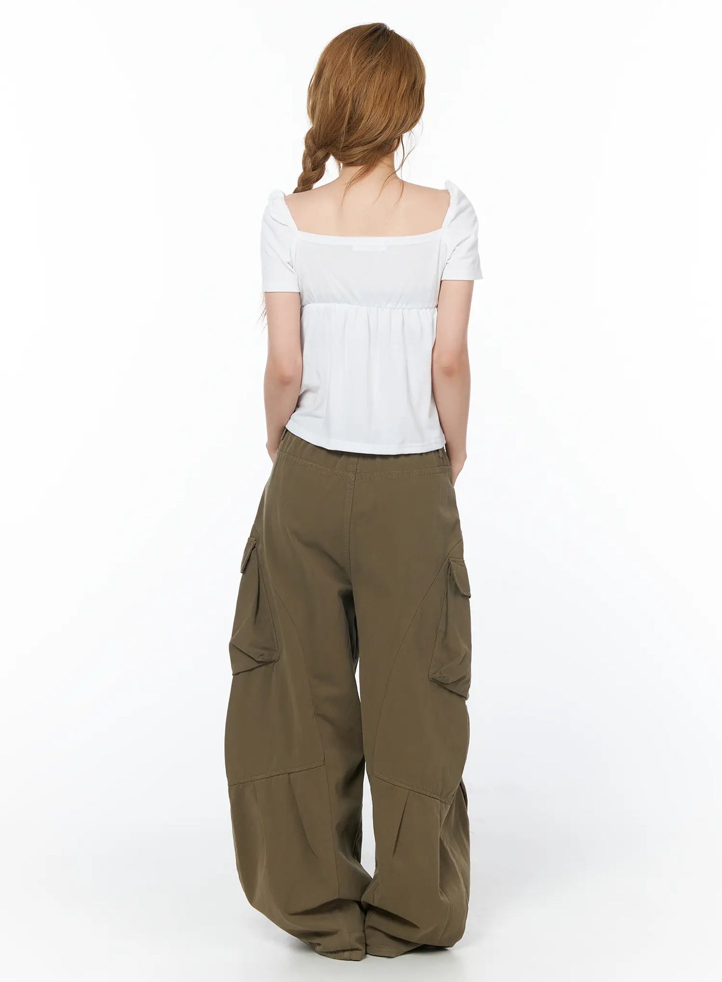 Casual Wide Leg Cargo Pants CY508