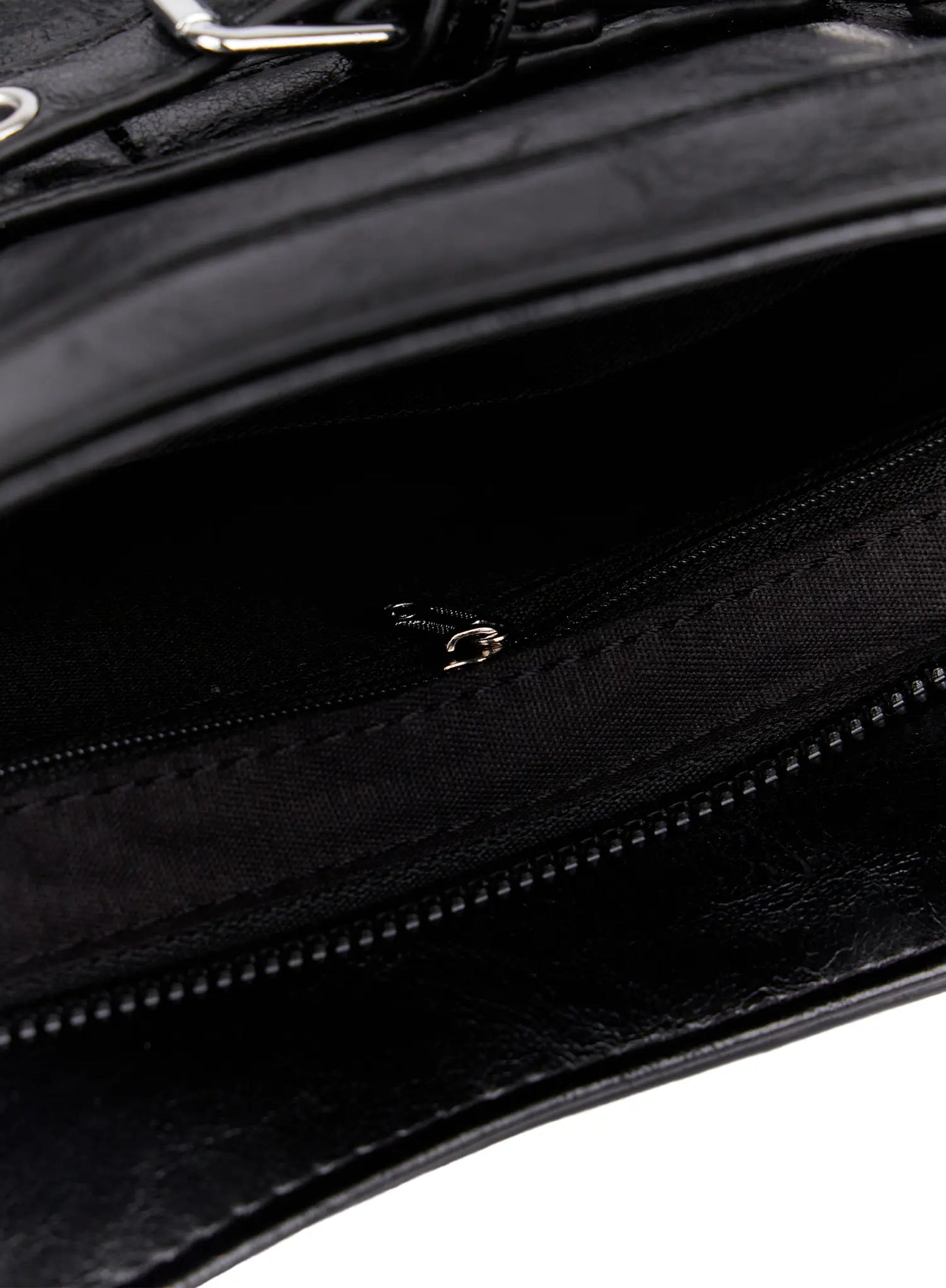 Buckle Accent Faux Leather Shoulder Bag CM526