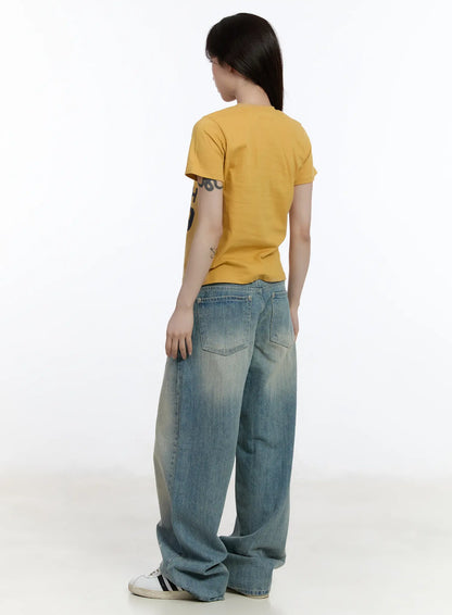 Adhara Vintage Baggy Jeans CA502