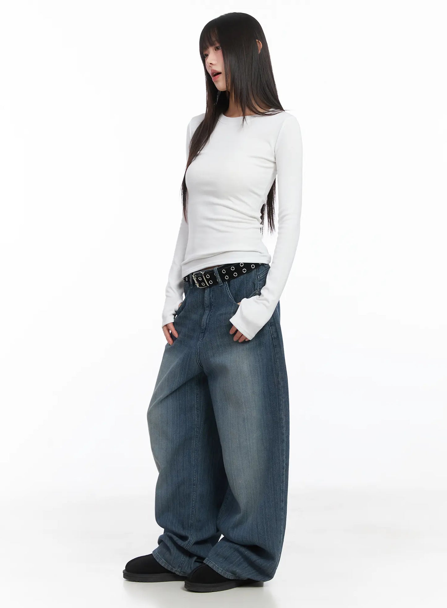Basic Fleece Long Sleeve Tee CJ501