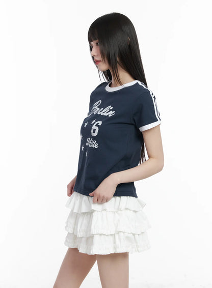 Berlin Track Ringer Tee CM524