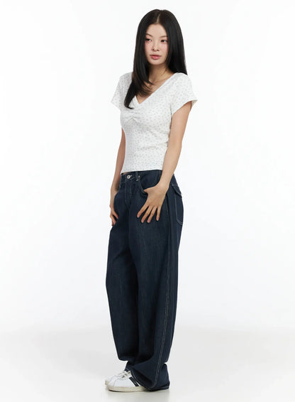 Alaya Semi-Balloon Denim Jeans IM524