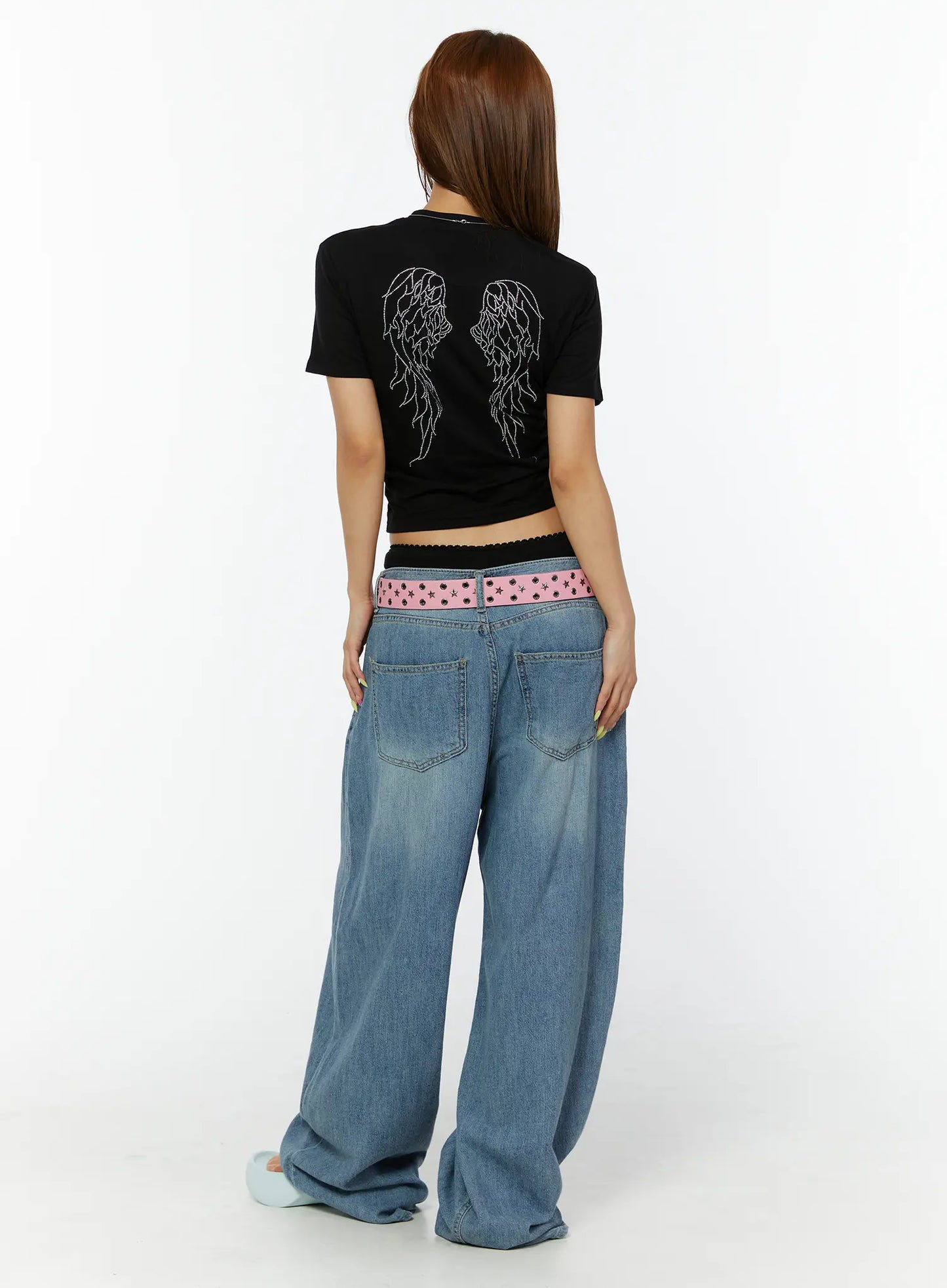 Aela Summer Wide Leg Jeans CY521