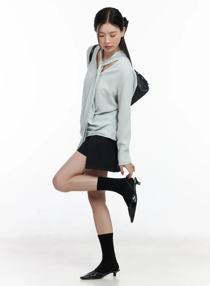 Chic A-Line Mini Skirt CJ519