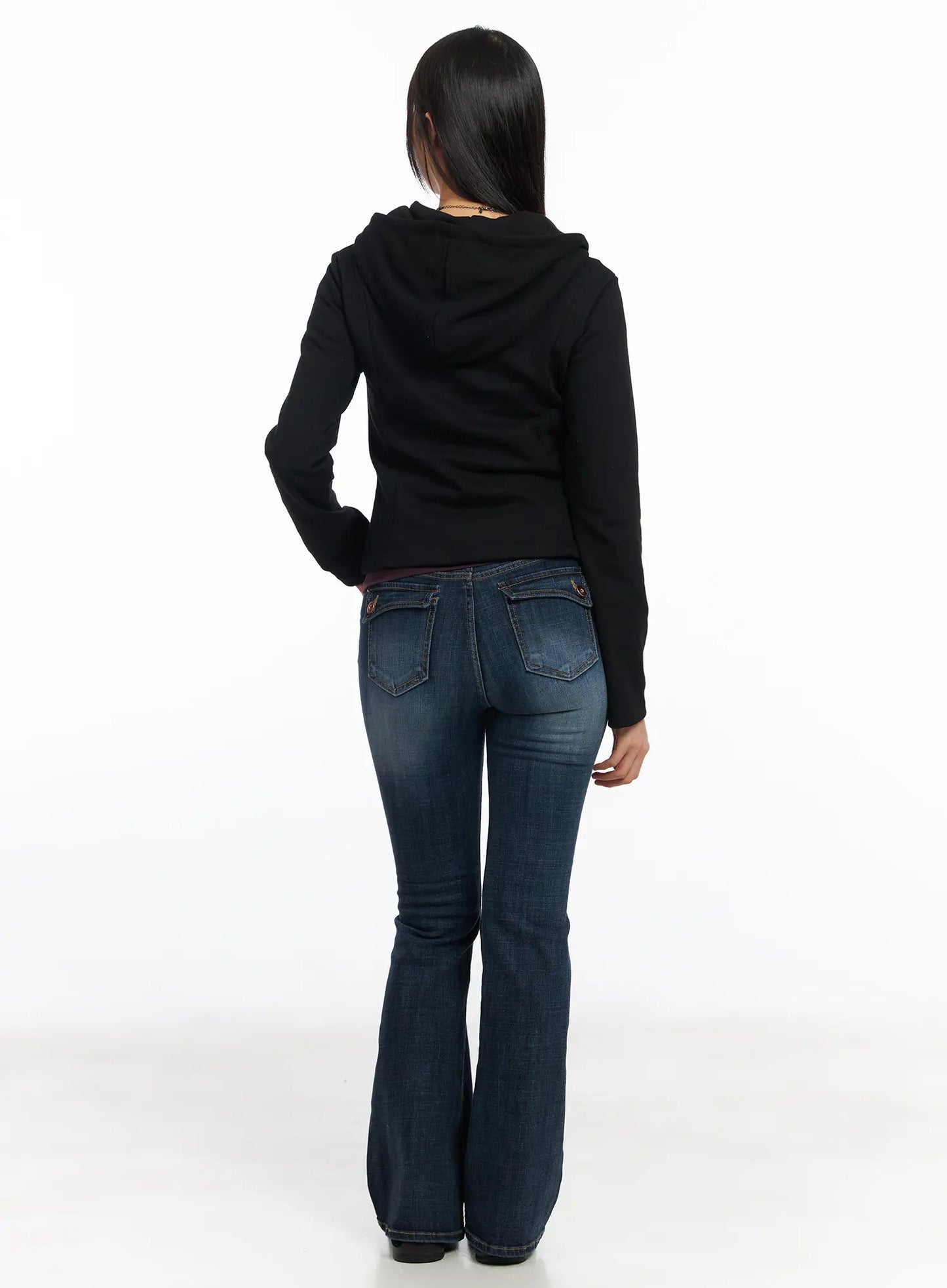 Alayah Vintage Wash Flared Jeans CF506