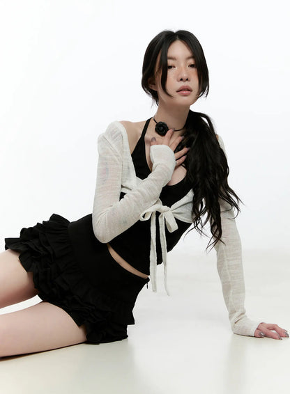 Basic U-Neck Halter Tank Top CN517
