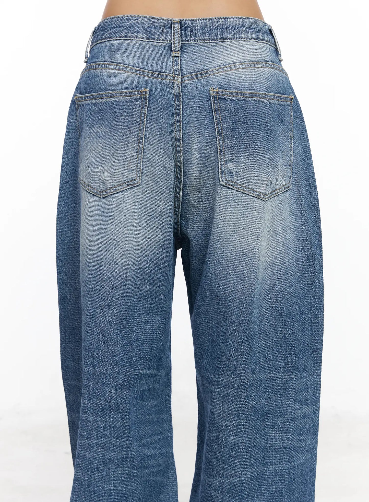Alora Vintage Washed Wide Leg Jeans CF513