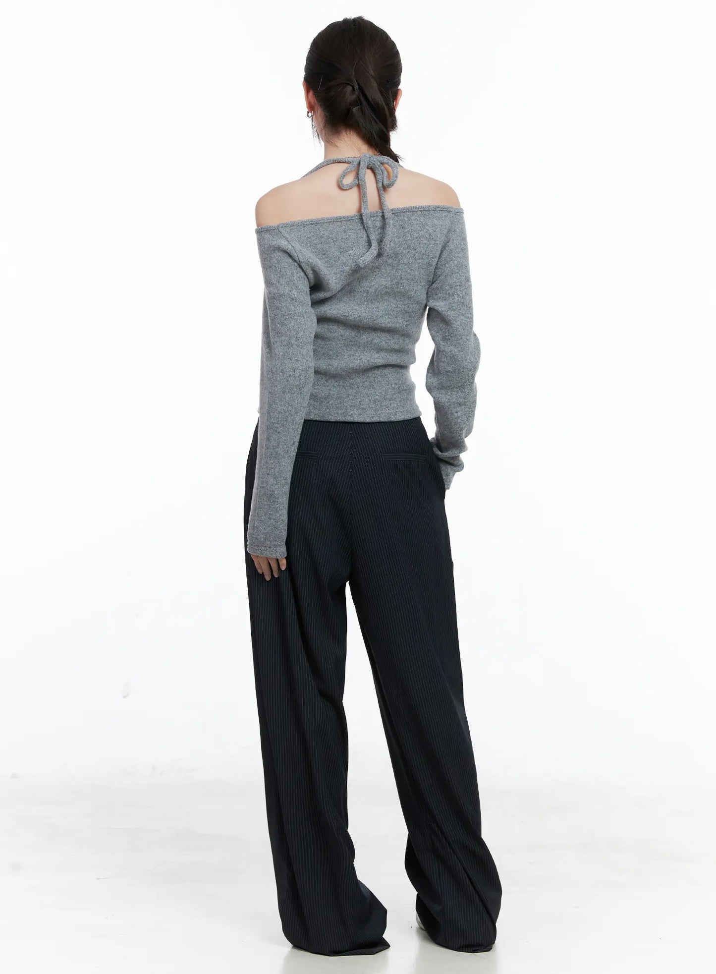 Classic Striped Wide Trousers CN518