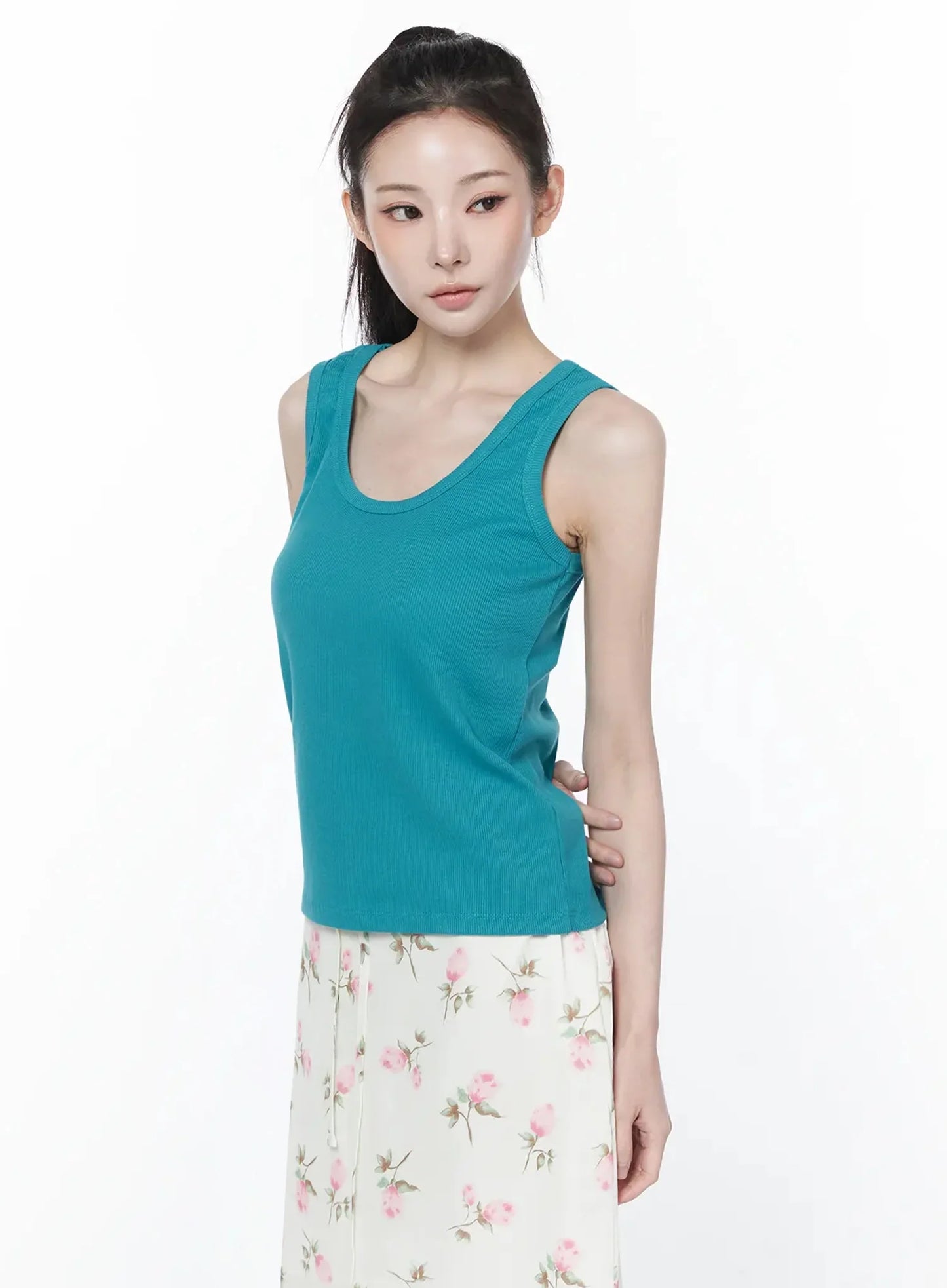 Casual Knit Loose-Fit Tank Top IY515
