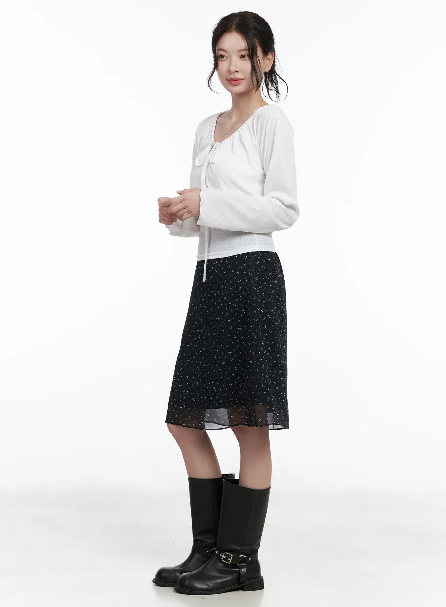Chic Tie-Front Cardigan Set CA510