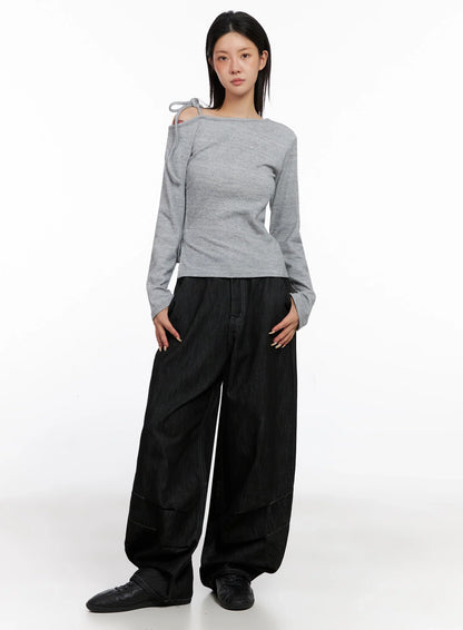 Asymmetric String Tie Top IS515