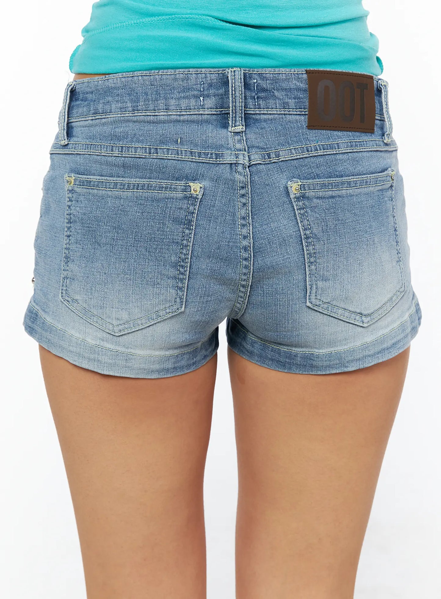 Casual Low-Rise Denim Shorts CU517