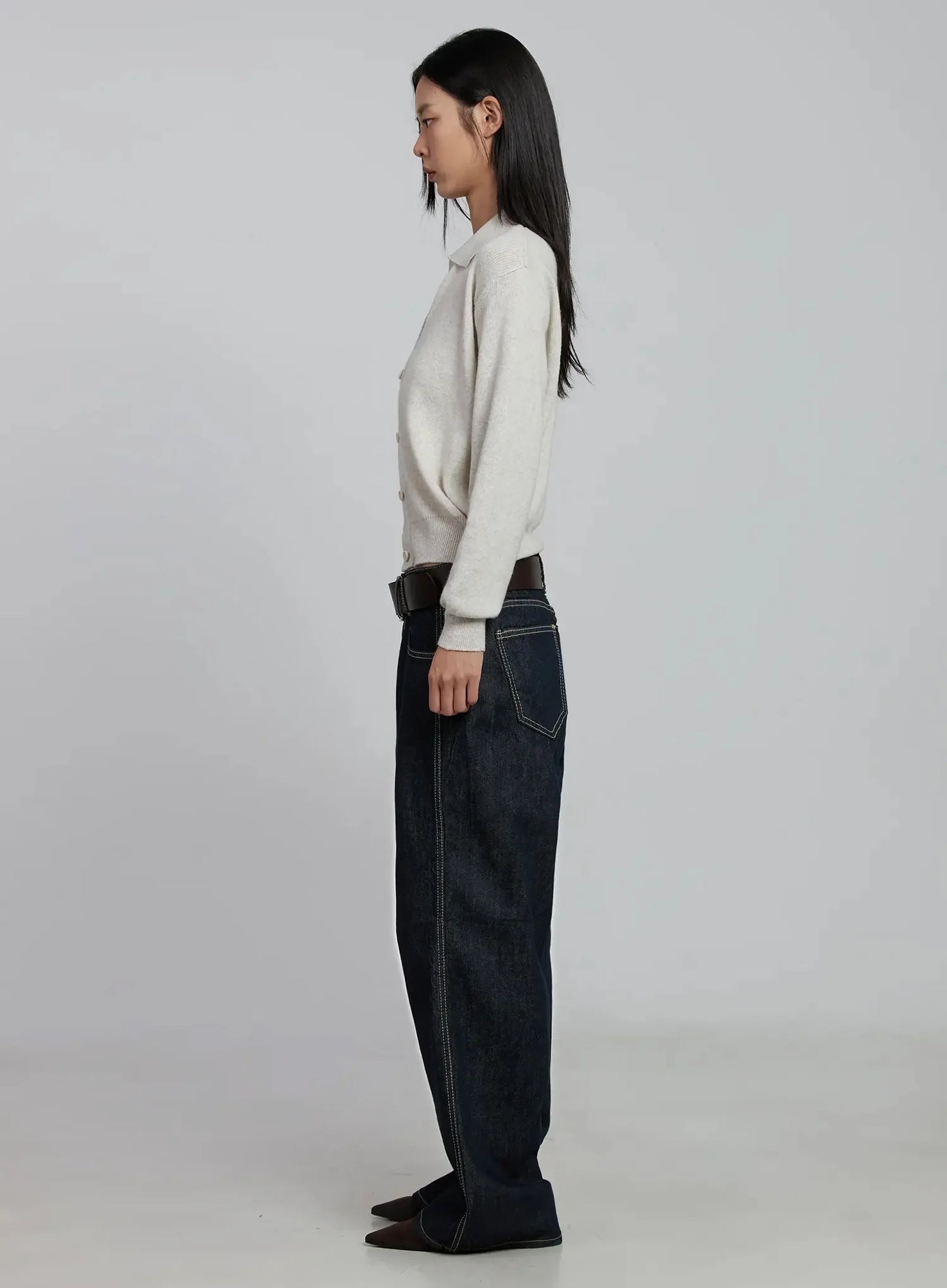 Classic Collar Knit Cardigan IM520