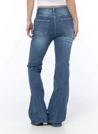 Alva Hip-Pad Low Rise Bootcut Jeans CU501