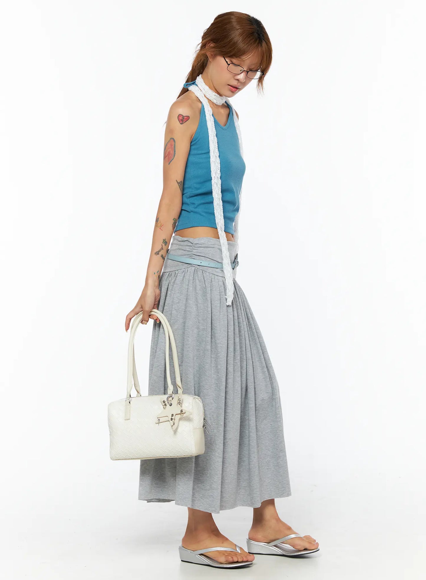 Basic Ribbed Halter Top CU518