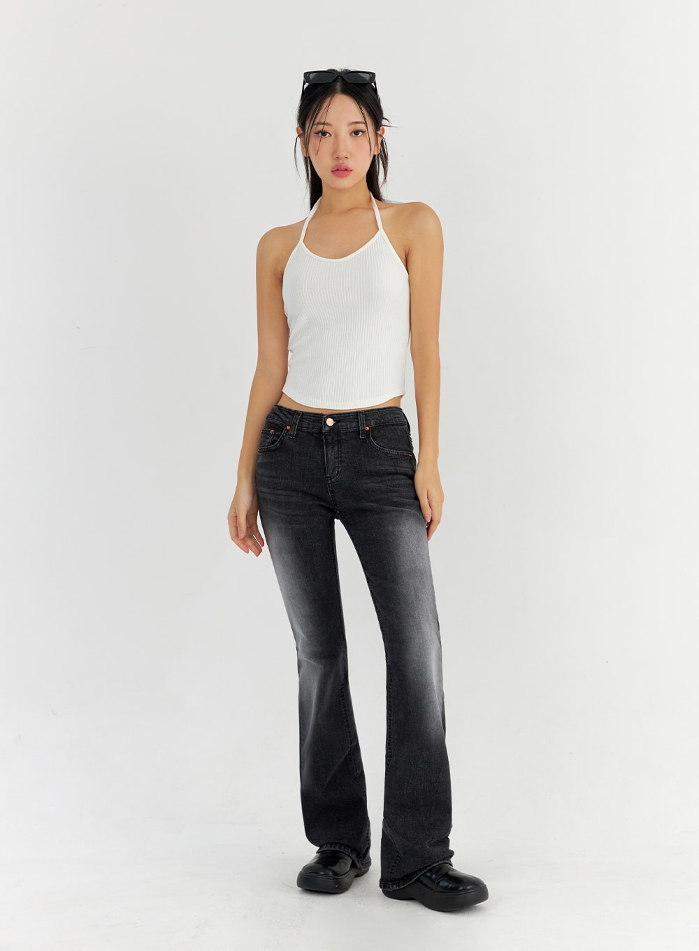 Bootcut Washed Jeans CO325