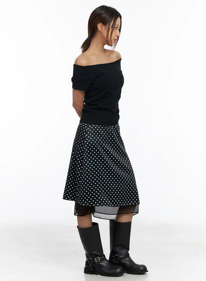 Casual Off-Shoulder Tee CM520