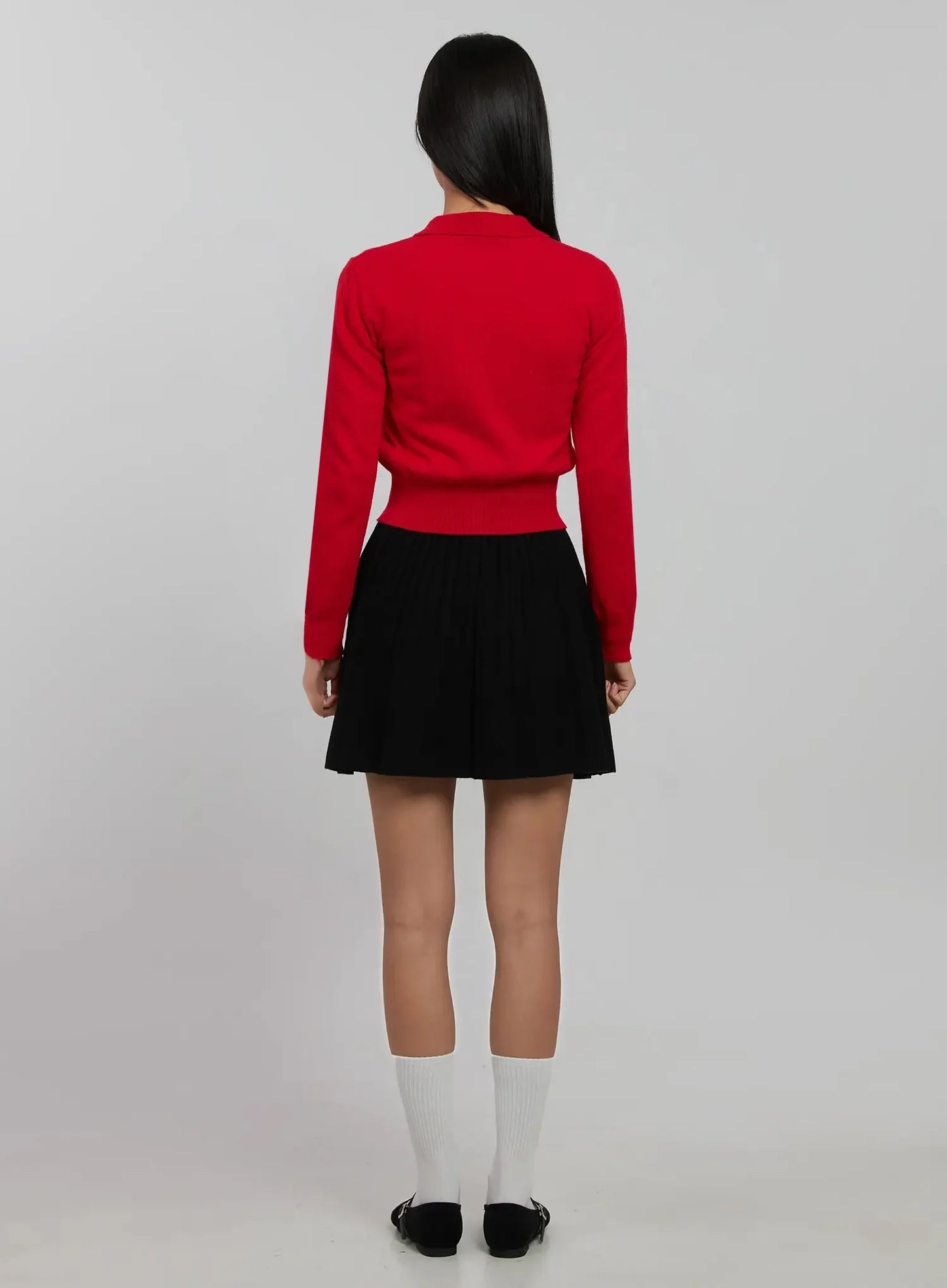 Collar Crop Cardigan IJ508