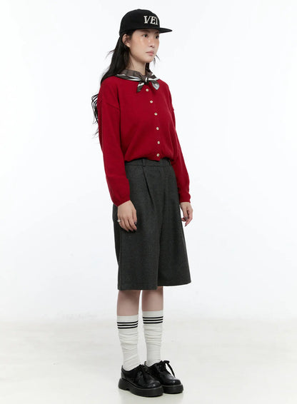 Classic Round Neck Cardigan CN517