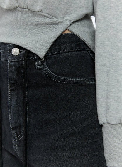 Asymmetric Off-Shoulder Sweatshirt Top CG512