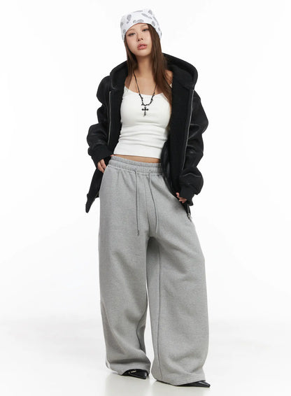Basic Fleece Crop Tank Top CJ512