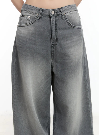 Armani Washed Wide Leg Jeans CM511