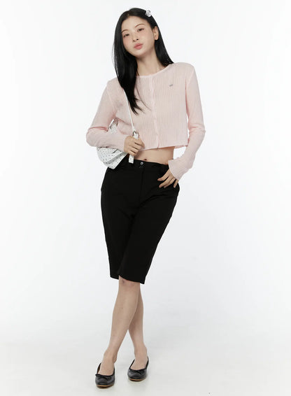 Basic Cropped Cardigan IU505