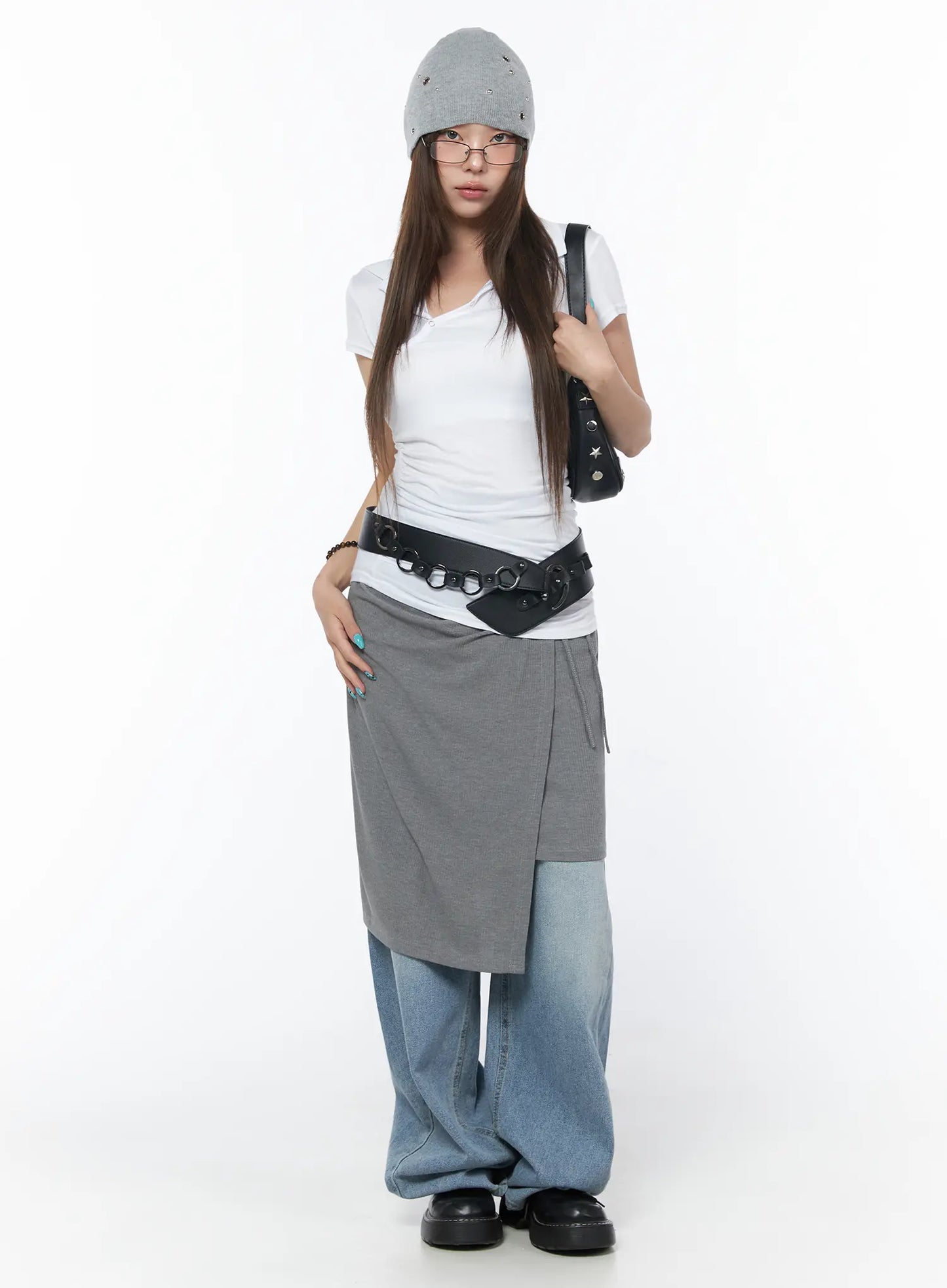 Airi Casual Wide Leg Jeans CY529