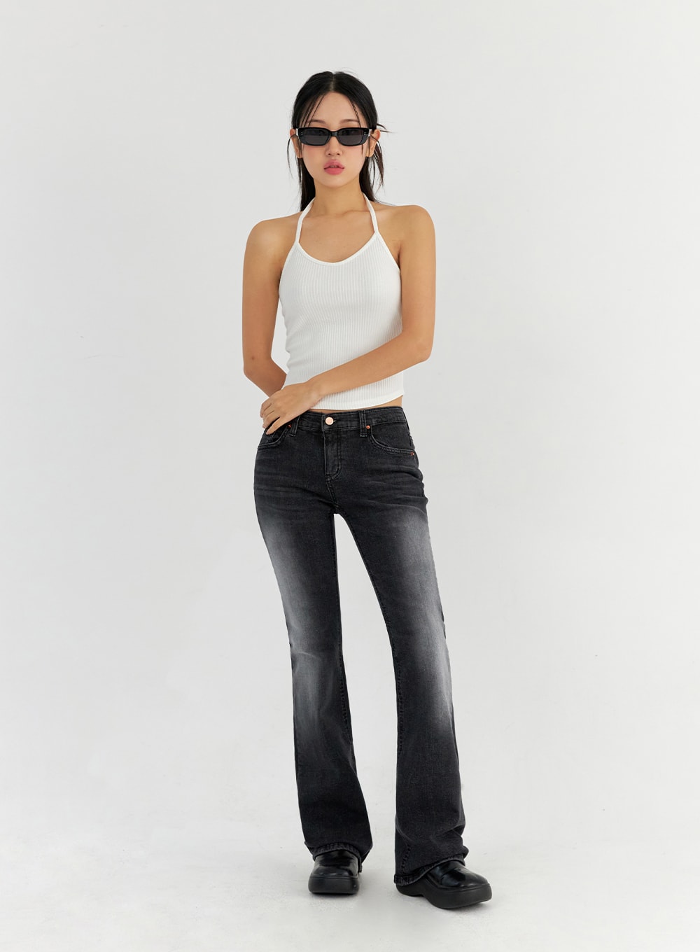 Bootcut Washed Jeans CO325