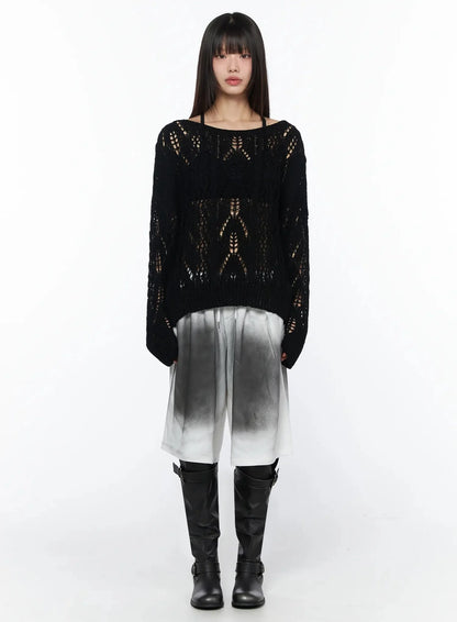 Boho Chic Boat Neck Sweater IY525