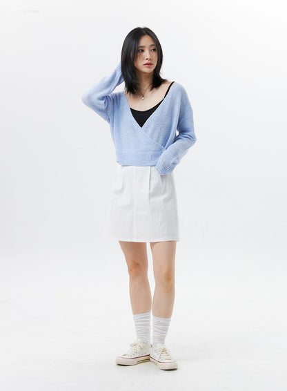 A-Line Basic Mini Skirt OL328