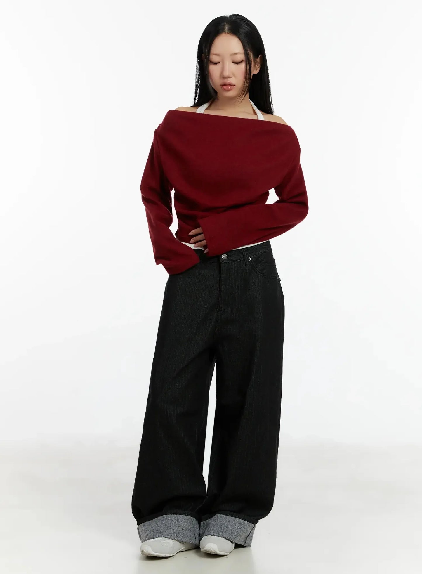 Amyra Baggy Striped Jeans ID525