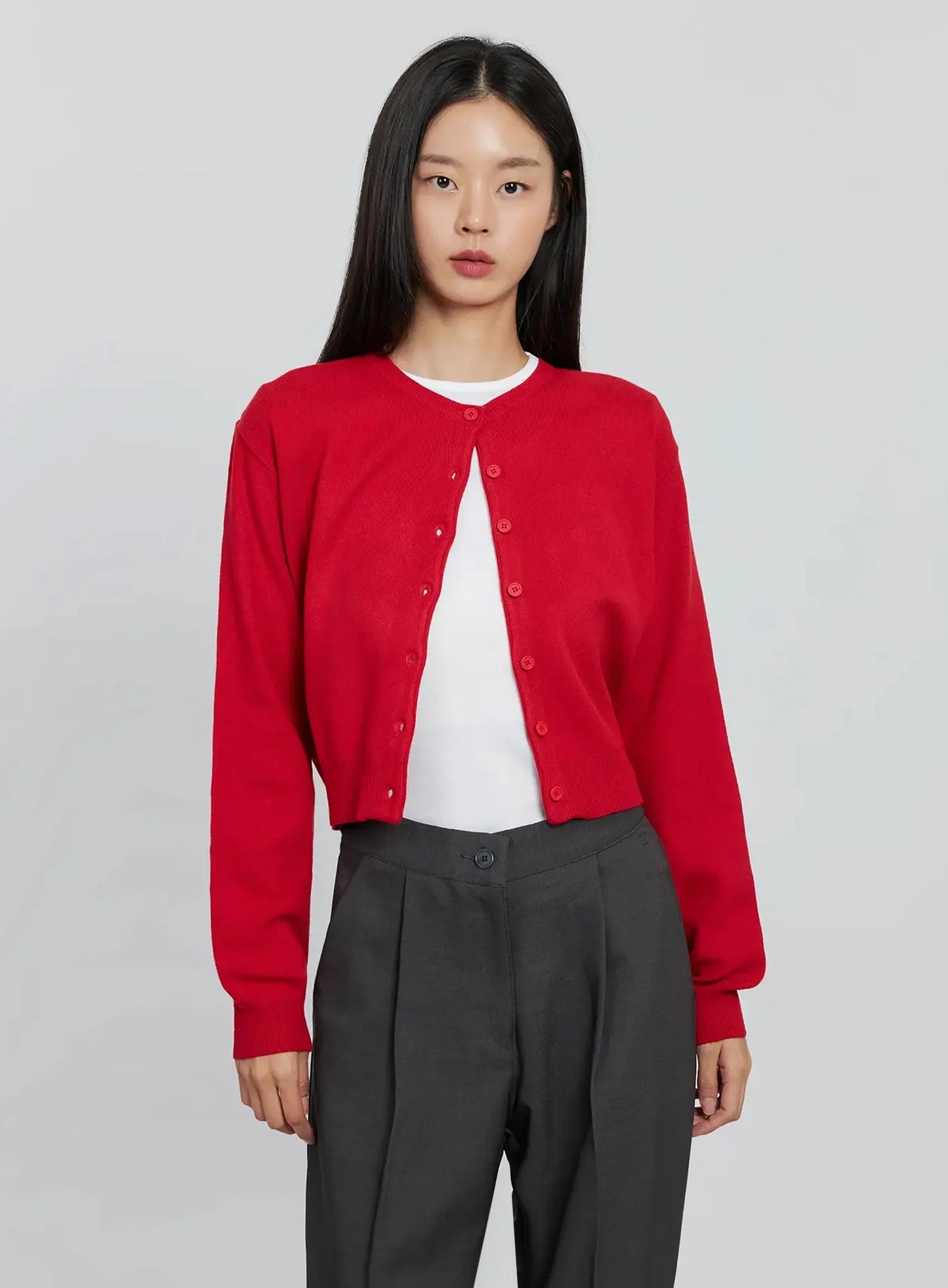 Casual Button-Up Cardigan IN507