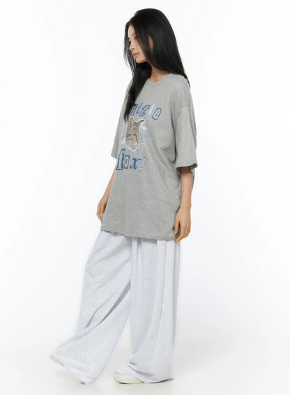 Basic Wide Leg Sweatpants IU519