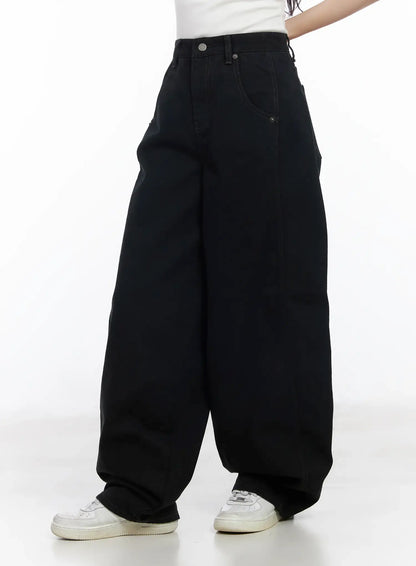 Angel Wing Wide-Leg Trousers CM526