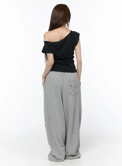 Casual Printed Wide Leg Sweatpants CY529