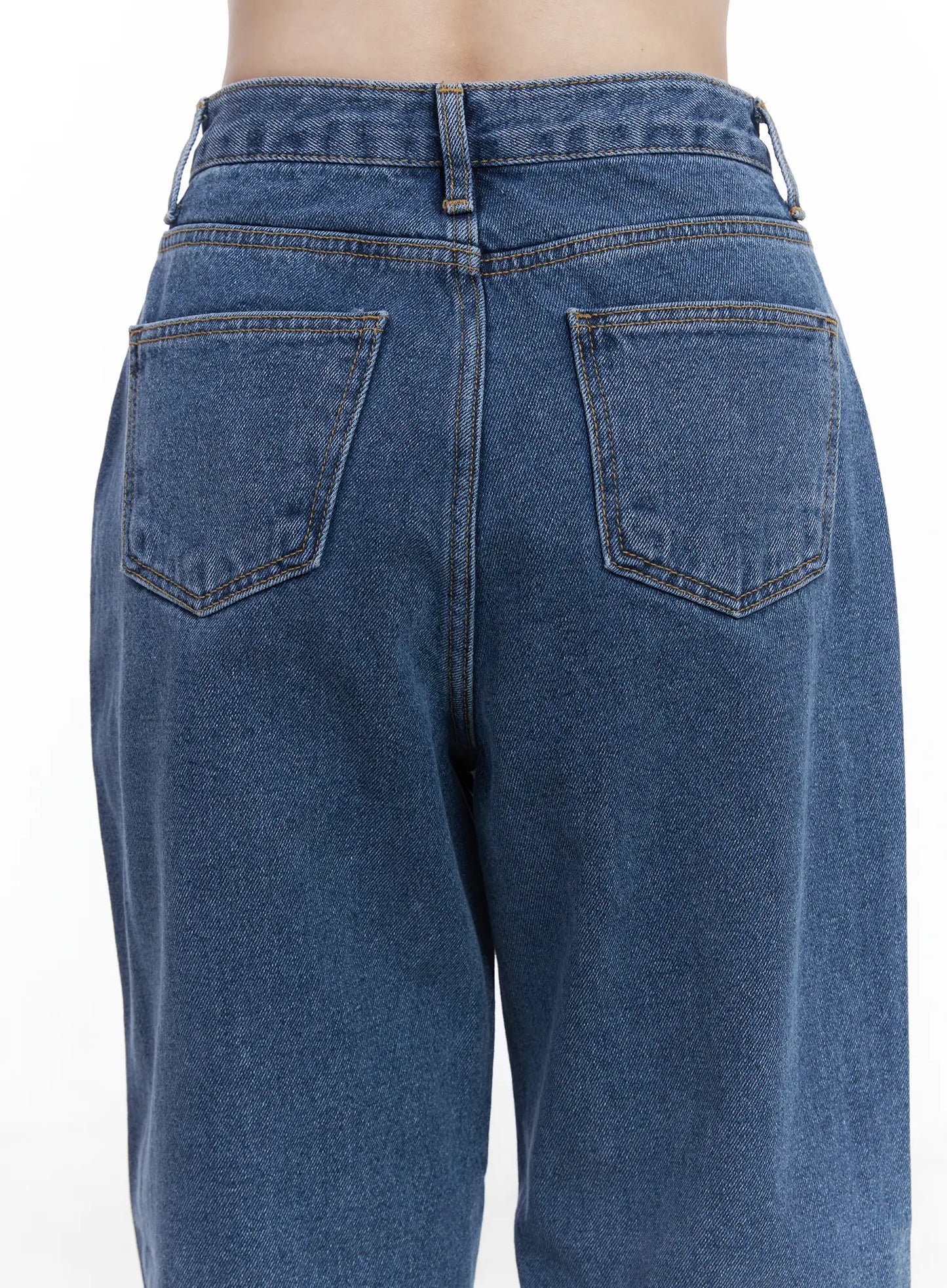 Ashlyn High-Waist Fleece-Lined Wide-Leg Jeans CJ507