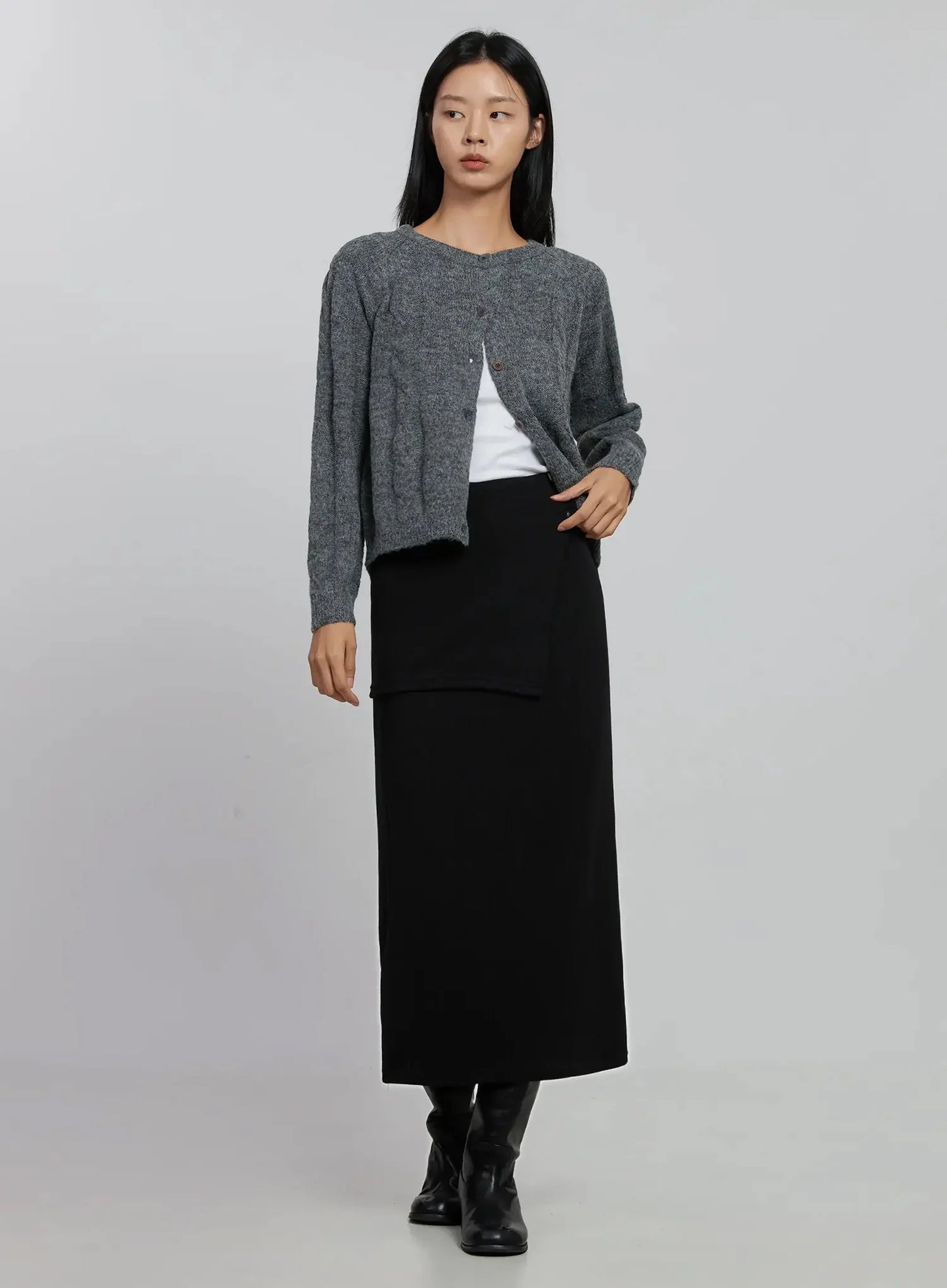 Cable Knit Cardigan ID516