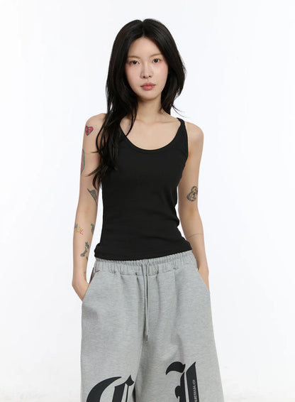 Basic Ribbed Tank Top CA506