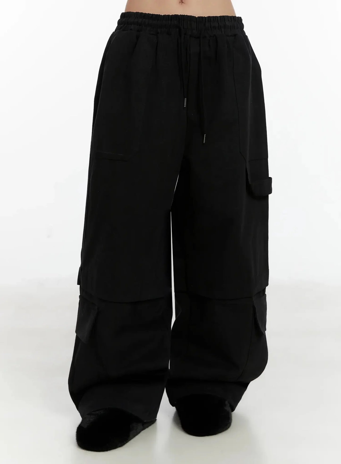 Baggy Drawstring Cargo Pants ID525