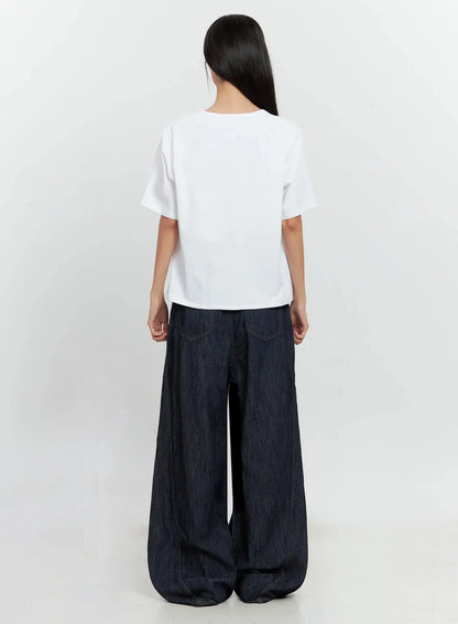 Basic U-Neck T-Shirt IL528