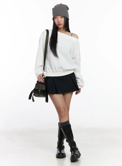 Chic Pleated Cargo Mini Skirt CF503