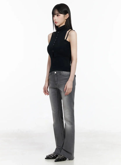 Aiana Slim Fit Bootcut Jeans IY511