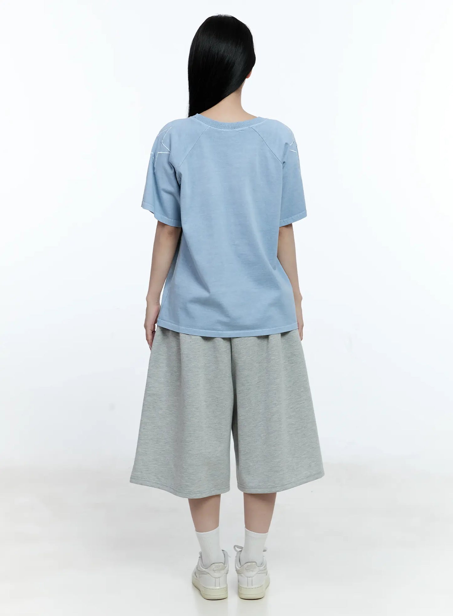 Casual Wide-Leg Bermuda Sweatshorts CG513